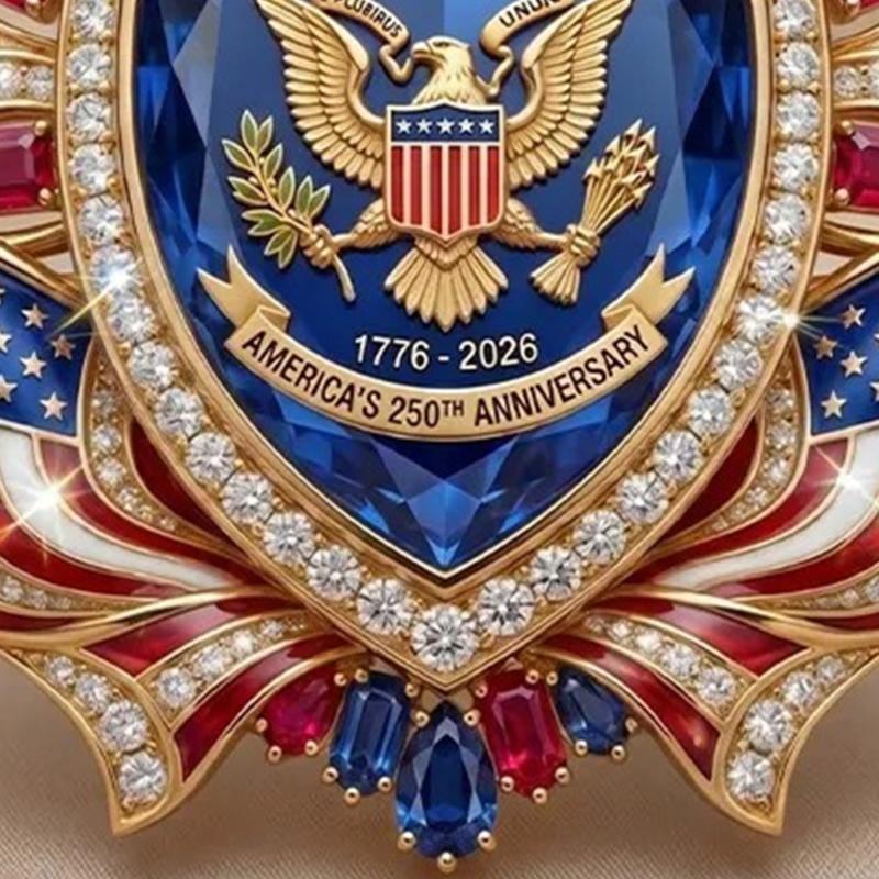 Spilla Commemorativa Spilla da Bavero per Abiti della Celebrazione del 250° Anniversario, Accento di Gioielleria Patriottica per Giacche e Cappelli