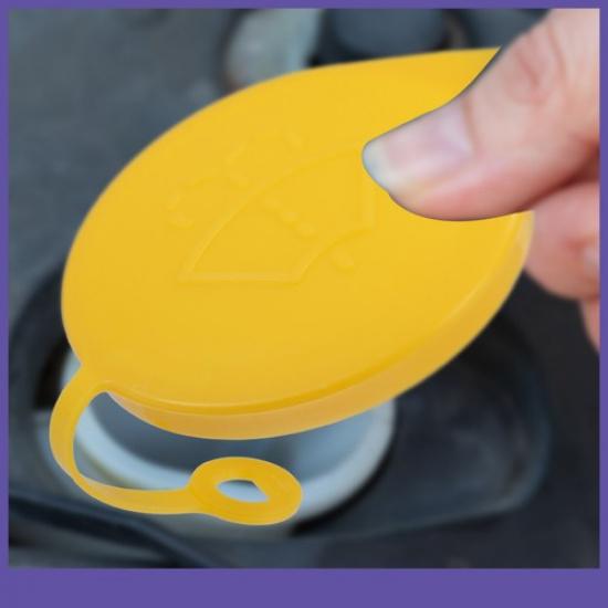 Windshield Washer Fluid Reservoir Tank Cap ONE  for Subaru Impreza Yellow