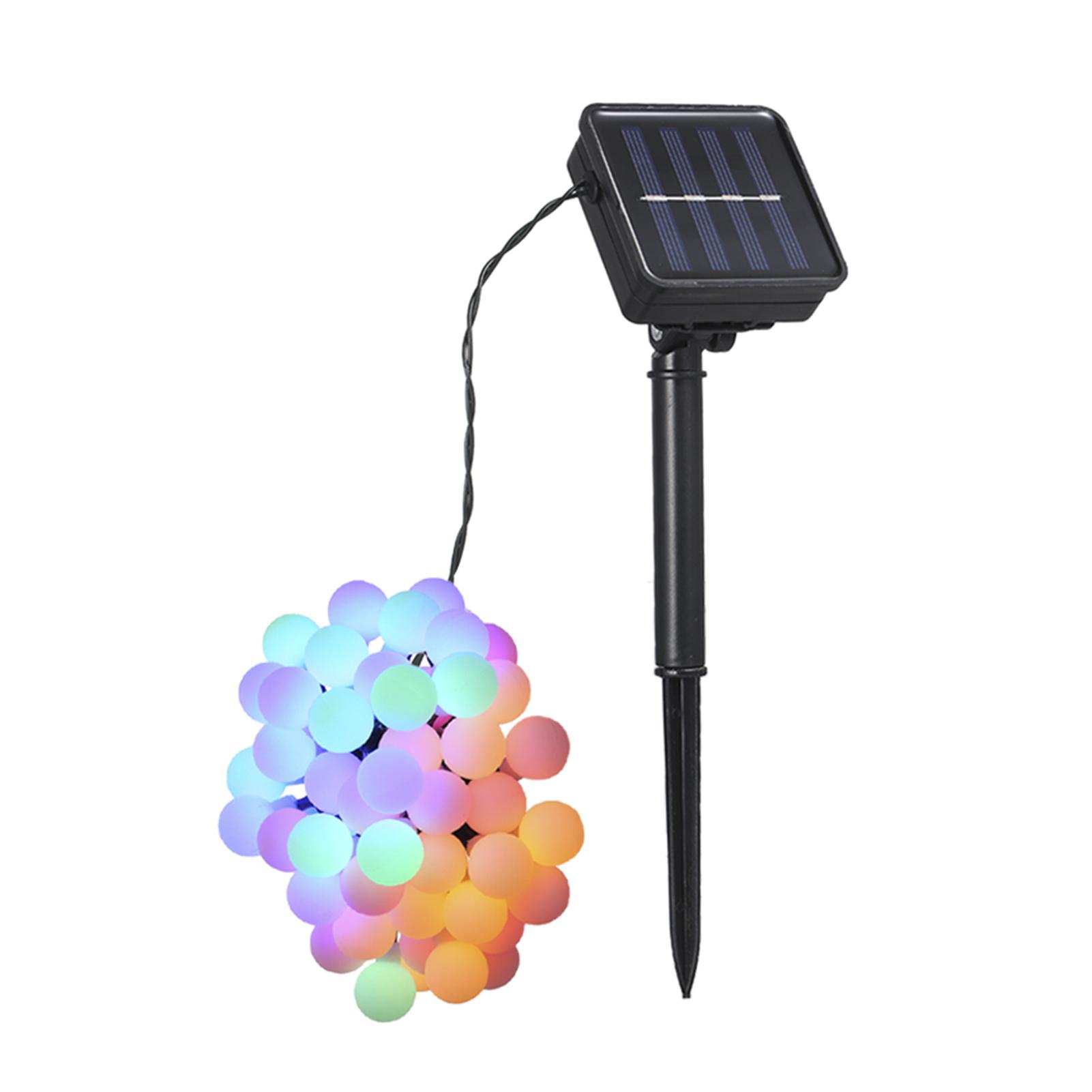 Guirlande lumineuse solaire Tomshine à 50 LED IP44 résistante à l'eau pour extérieur RGB