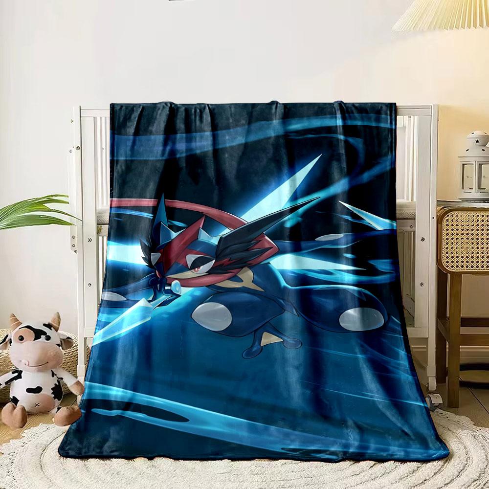 

A dynamic blue and red ninja frog-themed character with water effects. for all seasons blanket lunch break throw gift 80cm x 120cm