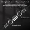100Pcs Fishing Swivels Stainless Steel Rolling Barrel Swivels Fishing Line Connector Micro Swivel Fishing Lure Solid Ring Swivel