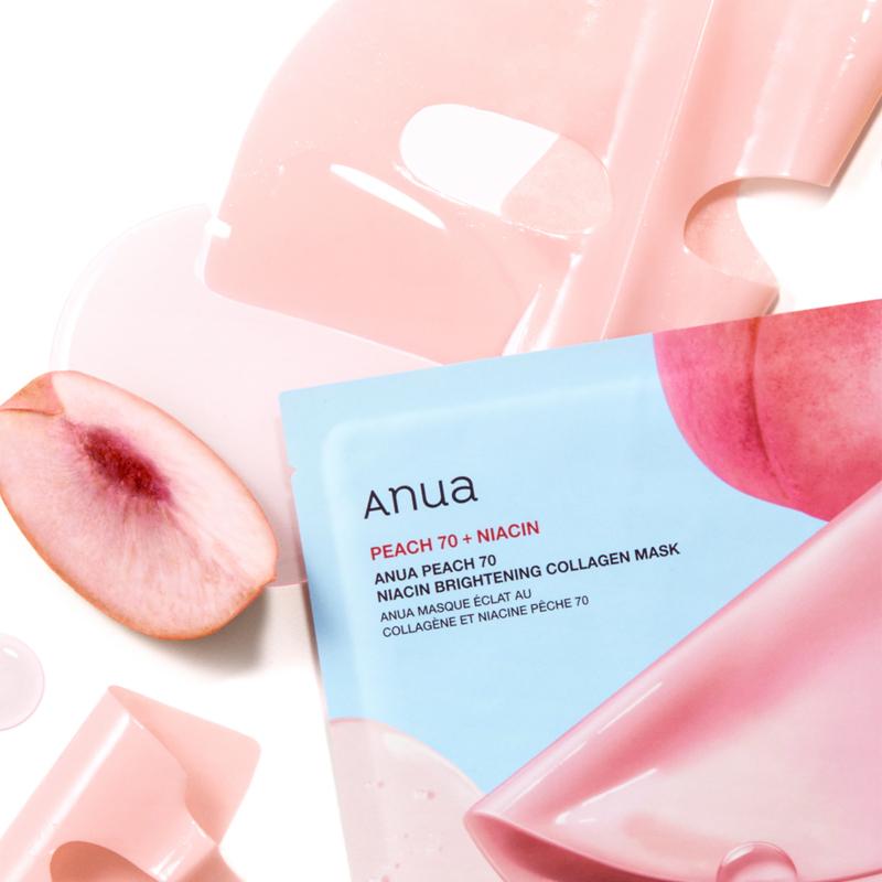 [Anua] Peach 70 Niacin Brightening Collagen Mask 38g*4EA