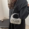 Bags Acrylic bag 2025 new European and American fashion diamond shoulder bag women's hand carry messenger chain dumpling bag