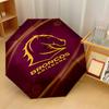 Brisbane Broncos Print Auto 8?Ribs Folding Umbrella Wind Resistant Lightweight Automatic Umbrella For Daily Travel