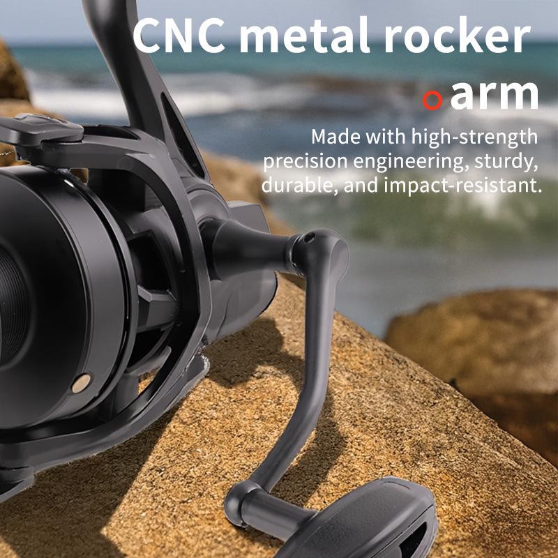 Anti-Seawater Metal Spinning Reel for Long-Cast Fishing with Sea Rod