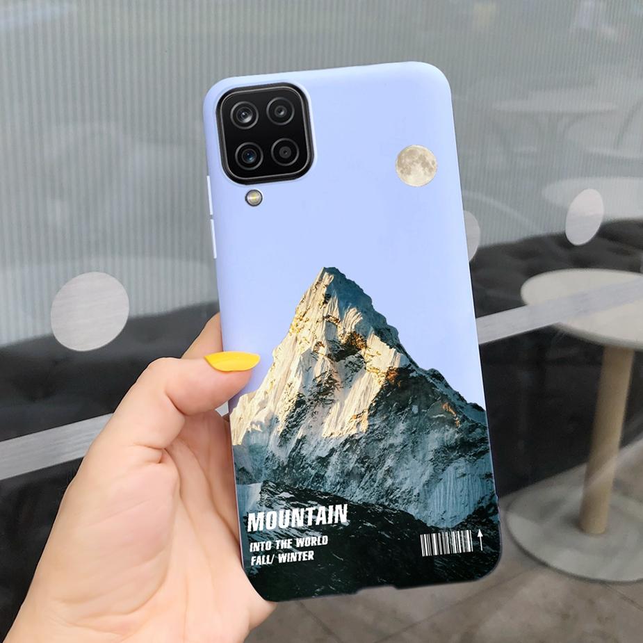 Für Samsung Galaxy A12 Hülle M12 F12 Cue Süßigkeiten Bemalte Abdeckung Weiche Silikon Handyhülle Für Samsung A12 M 12 GalaxyA12 Coque Bumper