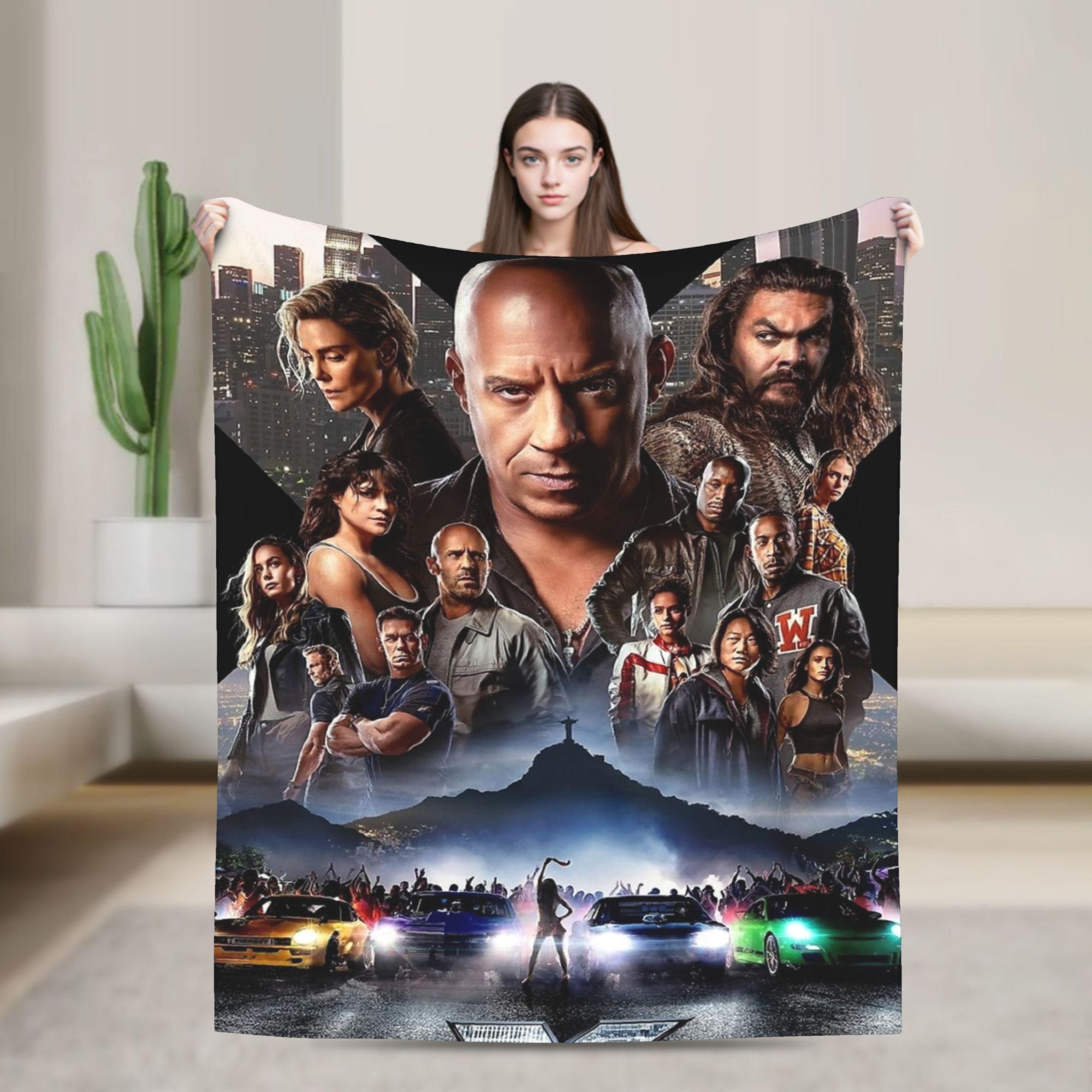 

Fast and Furious Racing Blanket Fleece Print Multifunction Super Soft Throw Blanket for Home Office Bedding Throws 100x150cm