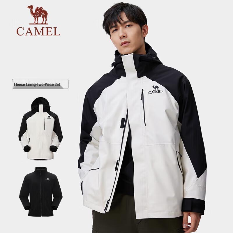 Camel Unisex 3-in-1 Outdoor Waterproof Fleece Jacket