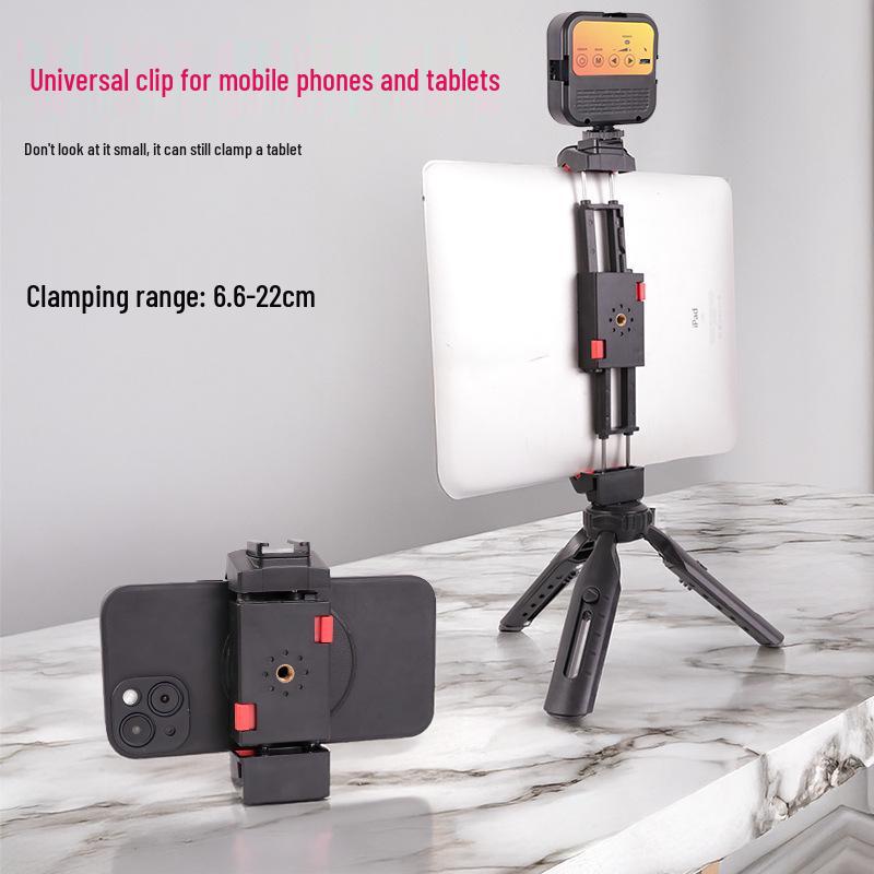 Universal Mobile/Tablet Clip for Live Streaming & Photography, Portable with 1/4" Screw Hole