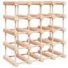 20 Bottle Wine Rack Solid Pine Wood 46.5 x 23 x 46.5 cm Brown