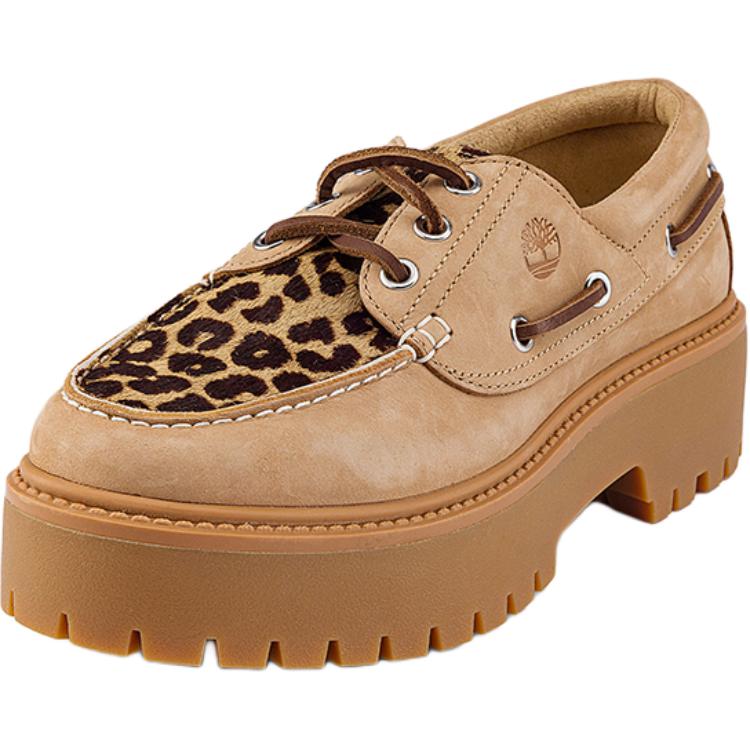 Timberland Comfortable Versatile Sailing Shoes Women Shoes Light-Brown A2GVFEN3