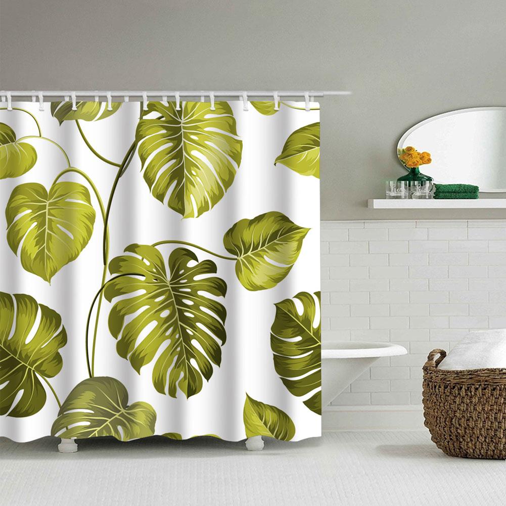 Household Punch Free Water Proof Mildew Proof Bath Shower Curtain Decoration Bathroom