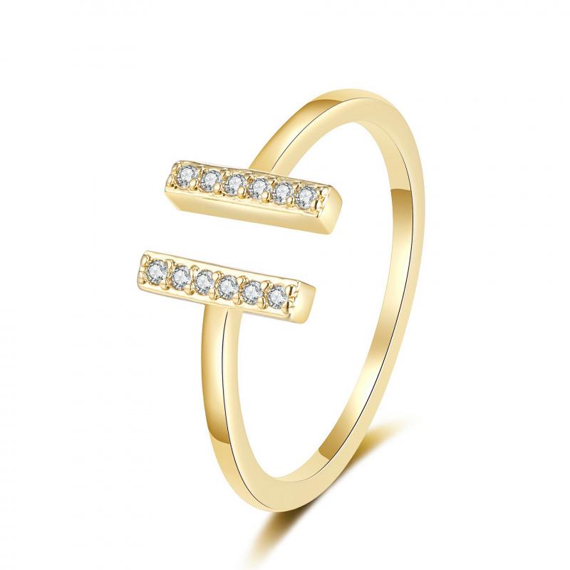 Niche Rhinestone Ring for Women – Personalized, Fashionable, Adjustable Open Design Adjustable Open