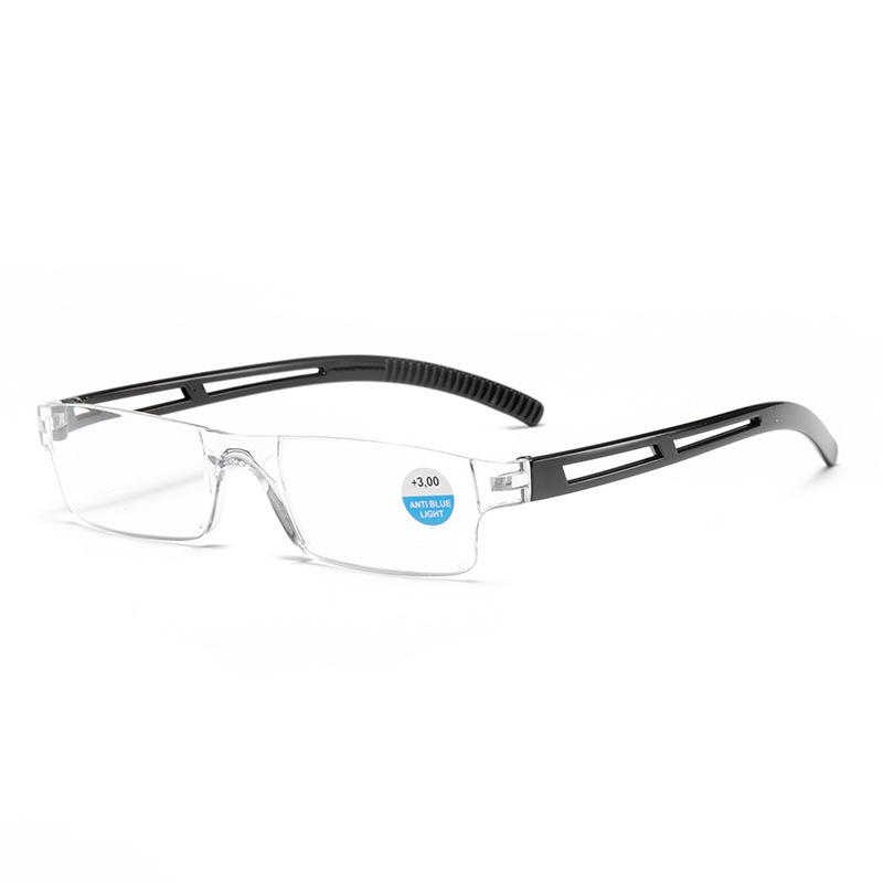 Hot-Selling One-Piece Frameless Anti-Blue Reading Glasses Ultra-Light High Definition Old Glasses