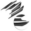 4pcs Car Front Bumper Deflector Lip Splitter Fins Canards Body Spoiler Carbon Fiber
