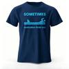 Sometimes Motivation Finds You Printed Unisexs Tshirt Cotton Oversized Humorous Graphic Tees For Unisex Tops Tees Streetwear