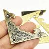 12Pcs Iron Decoration Corner Bracket Antique Jewelry Wooden Box Foot Leg Bat Corner Protector Crafts Furniture Fittings