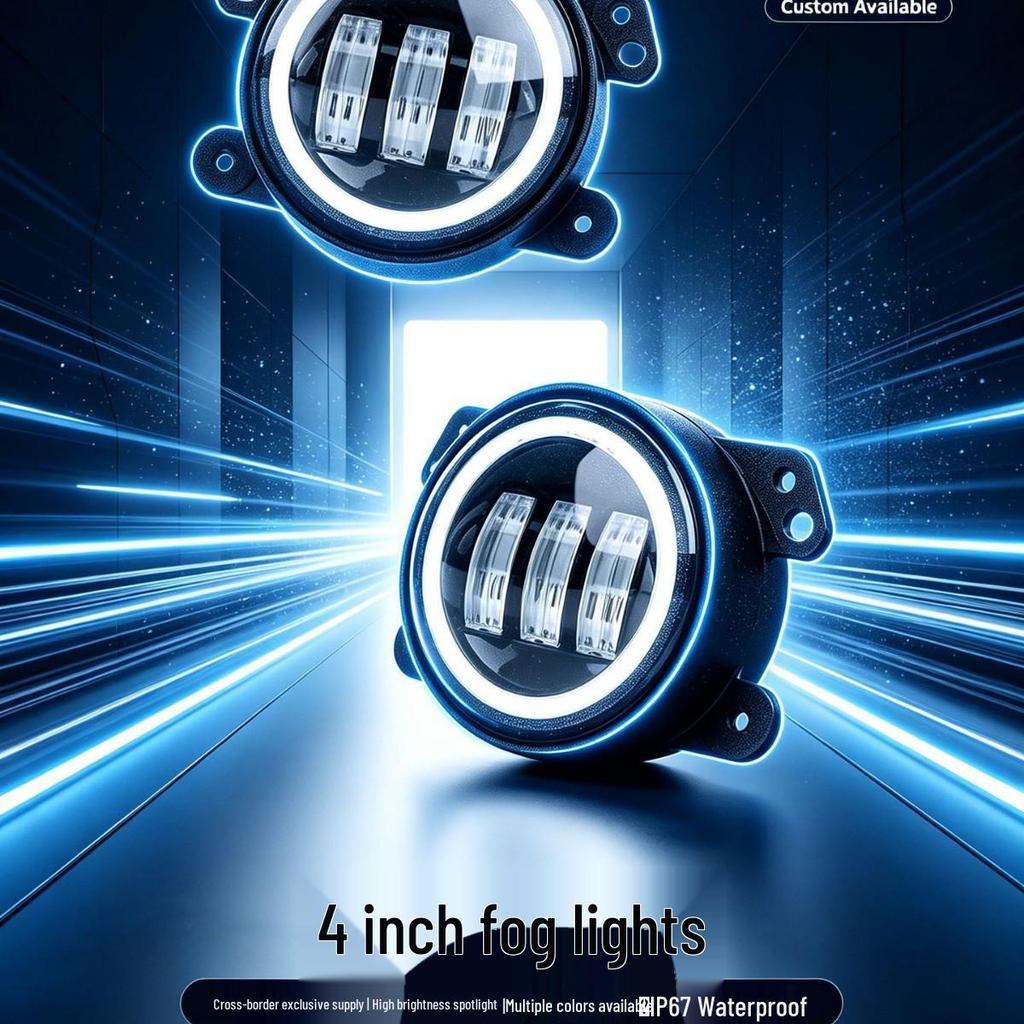 4-inch Round Fog Light for Jeep Wrangler JK/TJ