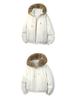 Winter Cotton Hooded Jacket with Removable Fur Collar - Windproof, Warm, and Lightweight for Couples