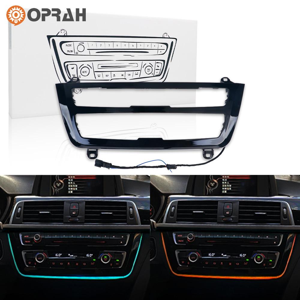 Center Console AC Panel Ambient Lamp Radio Trim Dashboard Atmosphere Light For BMW 3 4 Series 3GT M3 M4 2012 2013 2014 2015-2018