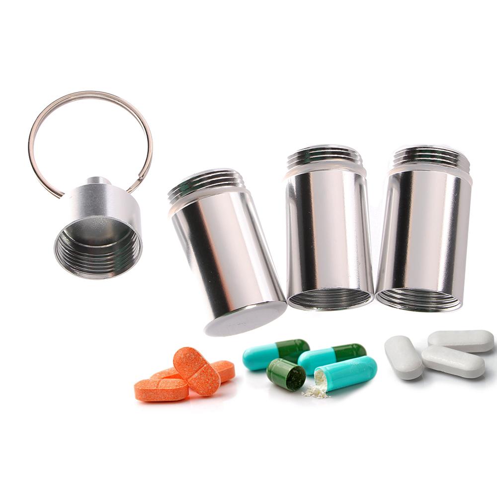 Case Medicine Storage Aluminum Zinc Zinc Alloy Pocket Medicine Case Pill Container Organizer Box Pill Box