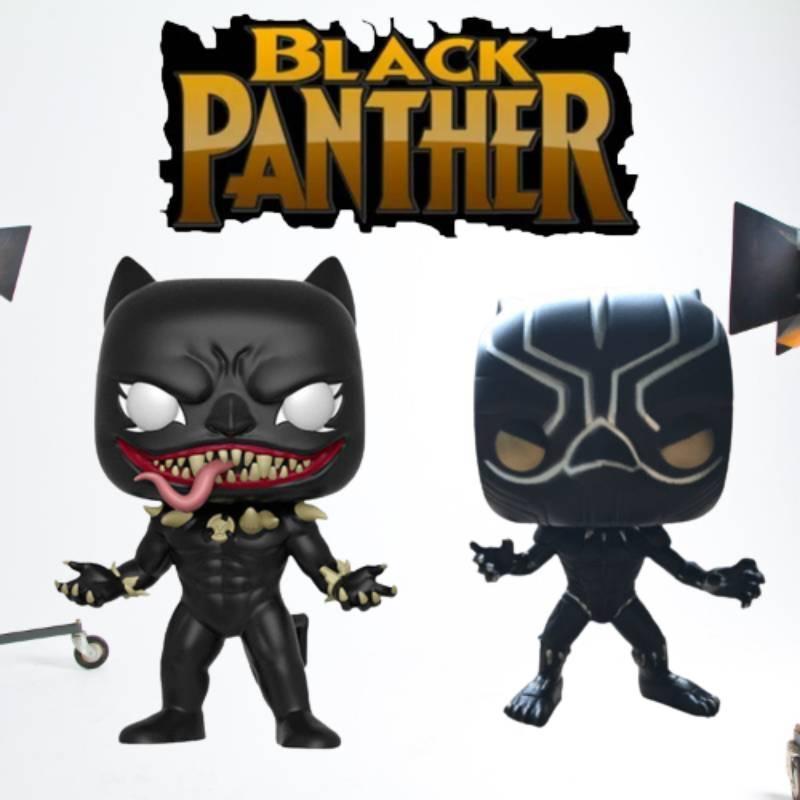 Pop Avengers Black Panther Venom Black Panther Classic Character Commemorative Action Figure Model Toy 10cm, Pvc Material