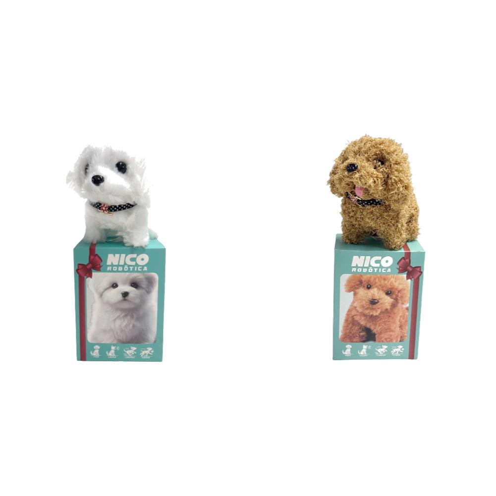 

Electronic Robot Dog Interactive Plush Puppy Lifelike Walking Wagging Tail Barking Kids Battery Operated Realistic Dog Toy