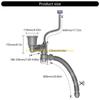 92MF Convenient Kitchen Sink Drain Set With Flexible Pipe and Clear Backflow Preventer for High Performances Daily Use