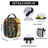 Tropisches A-Wald-Papageien-Design Isolierte Lunchtasche für Damen Kinder Tragbare Lebensmittelboxen Thermische Lunchbox Tragetasche