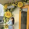 Extra Large Yellow Rose Artificial Flower Scenery - Outdoor Decoration Waterfall Inspired by Monet, Featured In Liu Yifei's Design