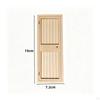 Miniature Wooden Door Unpainted Dollhouse Paintable Toy for Hobbyists, Collectors,