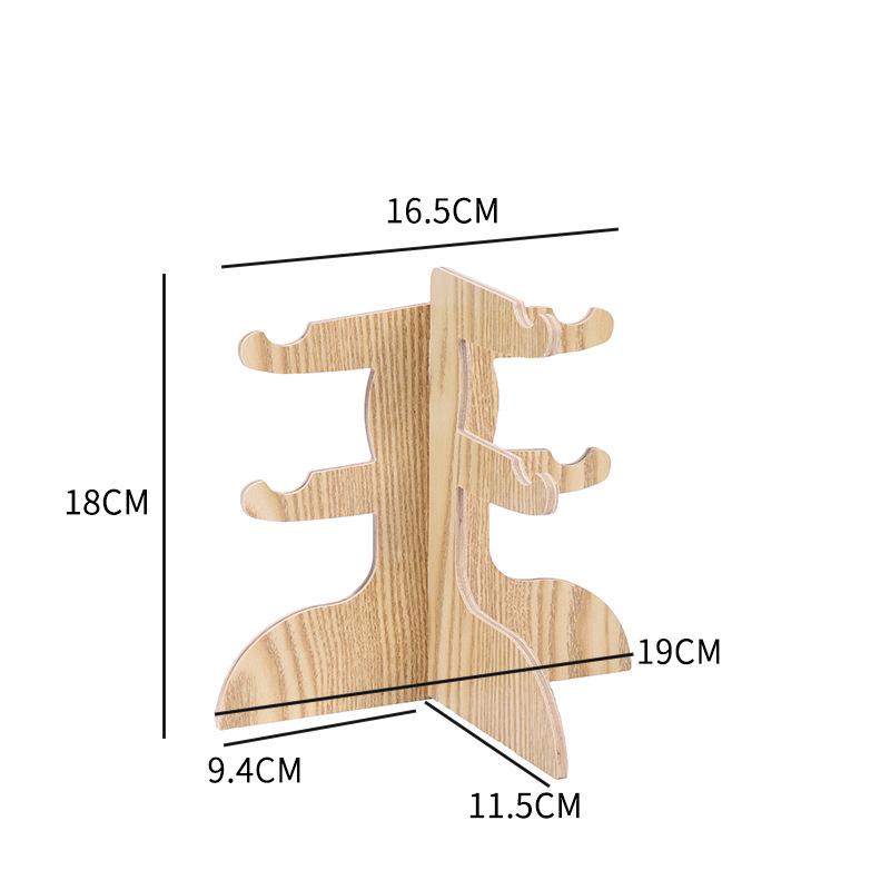 

Роскошная деревянная подставка для очков для элитной витрины.