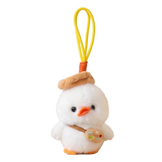 Cute Duck Plush Keychain Soft Stuffed Animal Pendant for Bags Backpacks Adorable Gift for Kids Girls Duck