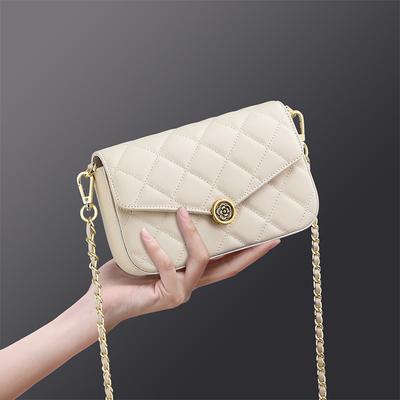 Women's Bag Crossbody Bag Leather Chain Bag Summer Small Square Bag
