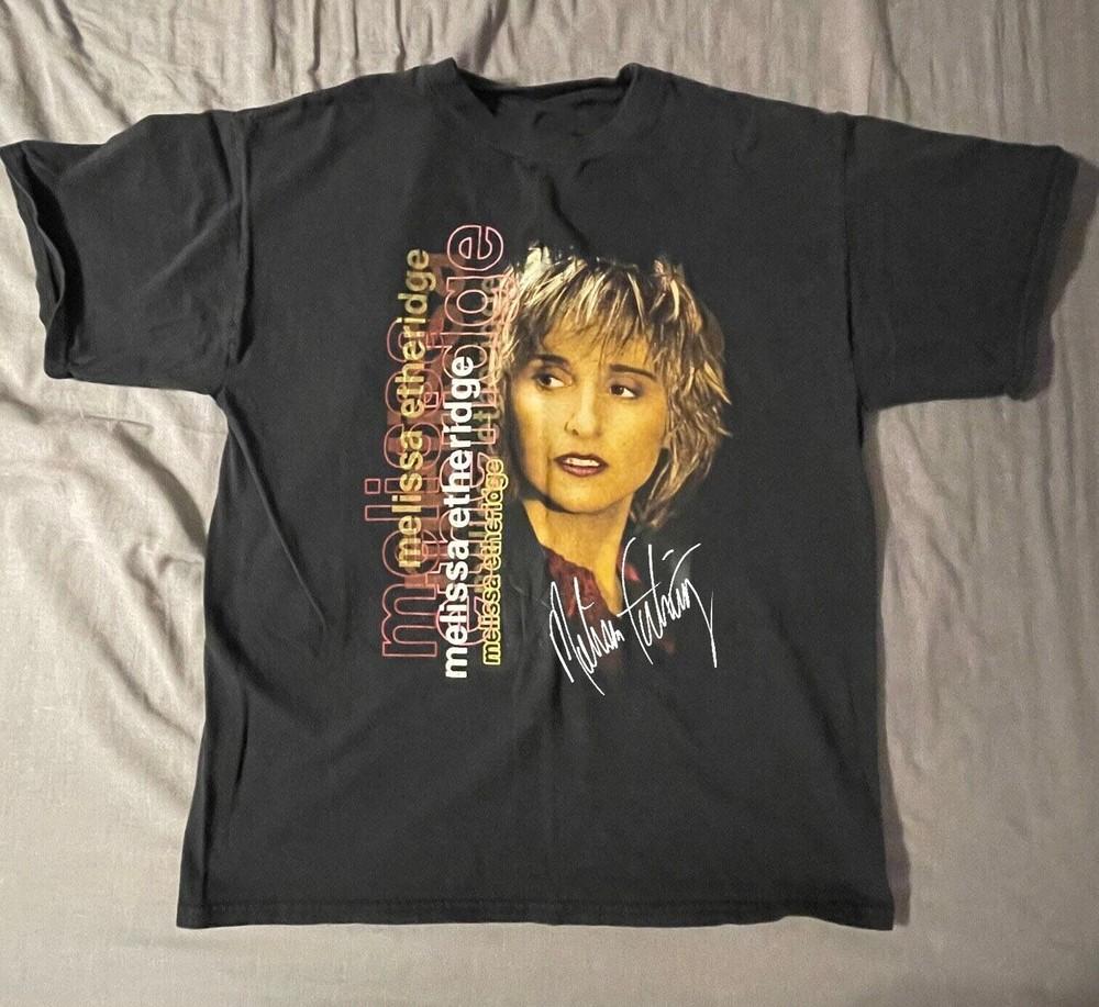 Vtg Melissa Etheridge Concert Tour Cotton Black All Size Unisex Shirt CM234 Unisex T-Shirt XXXL