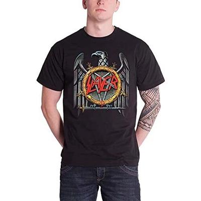 AWDIP Herren Slayer Silberadler T-Shirt, Schwarz, L UK