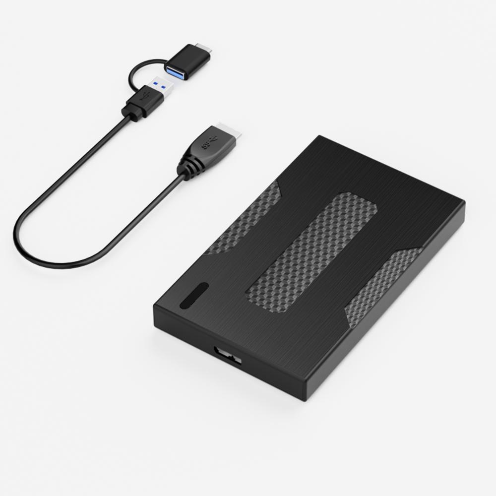 Hard Drive Box, HDD Solid-state Mechanical Hard Drive, Portable External Hard Drive Enclosure 2.5 чёрный