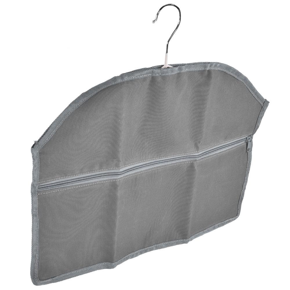 600D Oxford Hanger Diversion Safe Fine Cutting Secure Hidden Storage Hanger Pocket Compartment Gray Color Hanger Secret Safe
