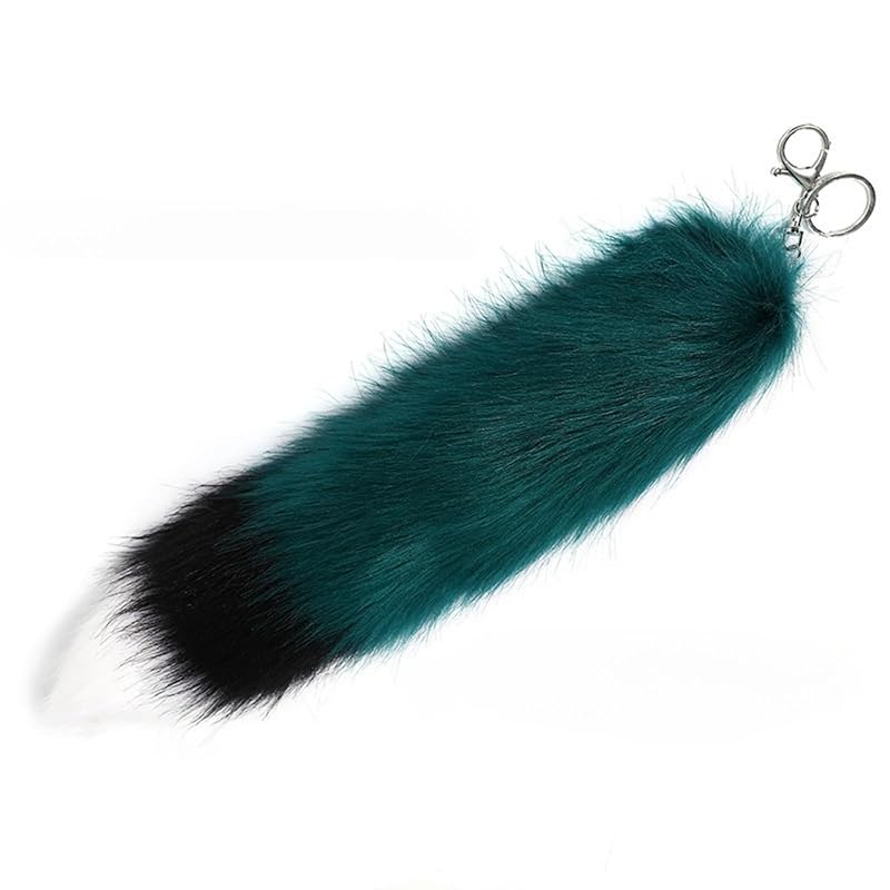 

[Izemisonico] tail key ring Fluffy Tail gal tail accessories The long size of 40cm makes it stand out. cosplay fox dog cute beast Accessories disguise