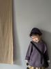 Kids' Spring & Autumn Retro Knit Sweater — Korean Style Raglan Sleeve Pullover for Boys & Girls, 100% Cotton.
