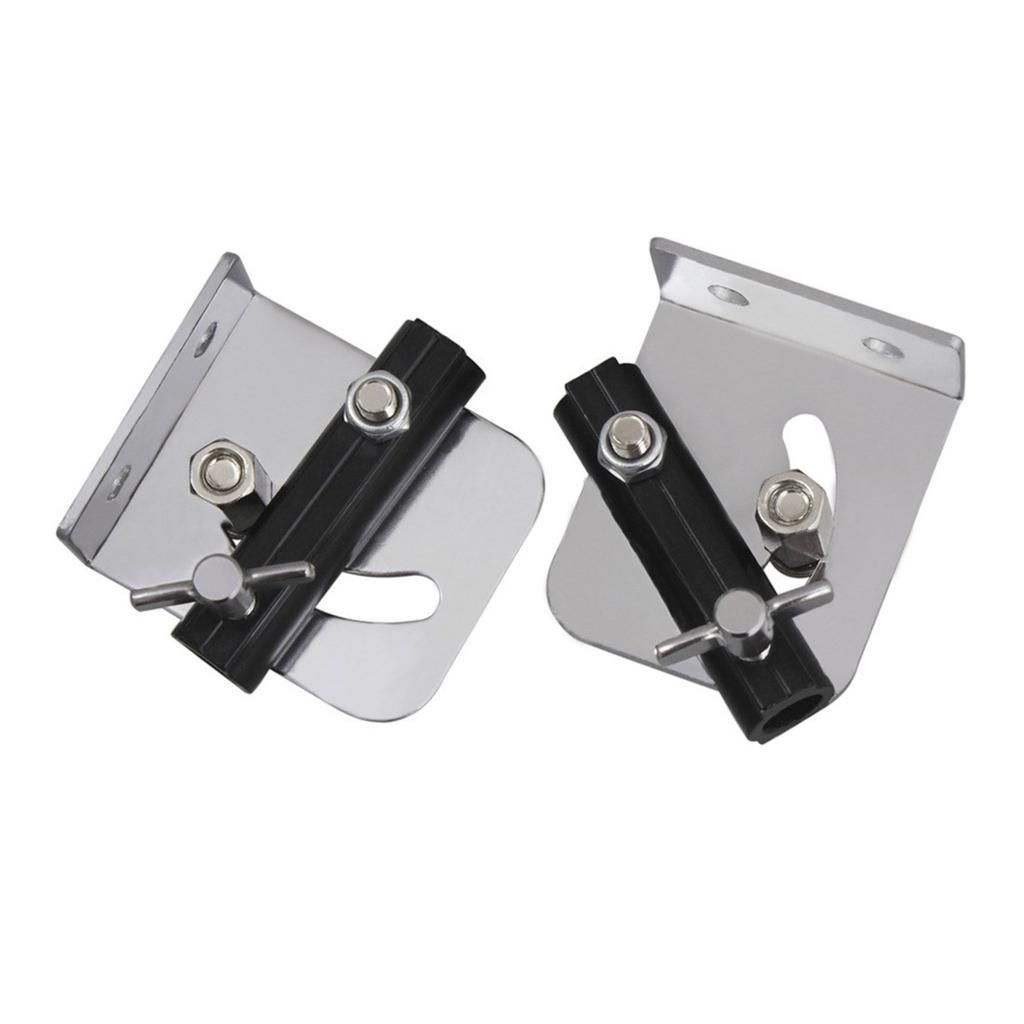 2Pcs Durable Easy To Install Hardware Accessory Repair Snare Drum Strap Mounting Rack with Screws Metal for Professional