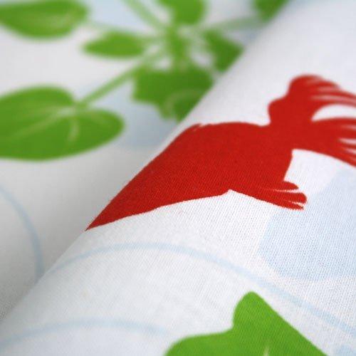 Dyeing Anbo Hand Towel "Goldfish View" Authentic Dyed 100% Cotton Tokuoka Made in Japan 35cm x 100cm