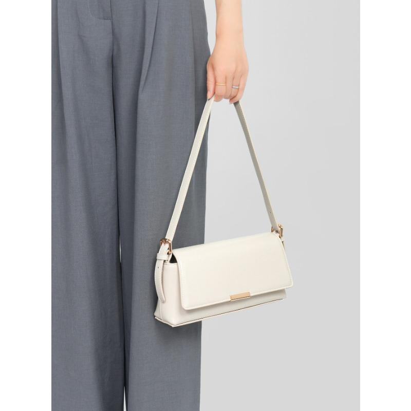 

Нишевая сумка кроссбоди из натуральной кожи, маленькая квадратная сумка из коровьей кожи в стиле ретро, сумка-багет, сумка подмышку, женская сумка на одно плечо слоновая кость