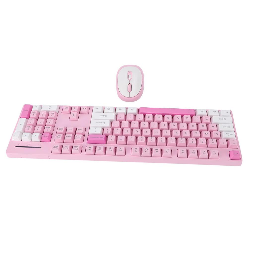 Wireless Keyboard and Mouse Combo 2.4G Wireless Plug and Play Ergonomic Keyboard and Mouse Set for Computer