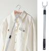 Stainless Steel Retractable Clothes Fork Clothing Rack Ceiling Reaching Pole Closet Long Clothes Drying Rod Heavy Duty