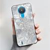 For Nokia 1.4 TA-1322 Nokia 3.4 TA-1288 TA-1285 TA-1283 Case Fashion Flower Painted Phone Casing Black Soft Silicone Back Cover