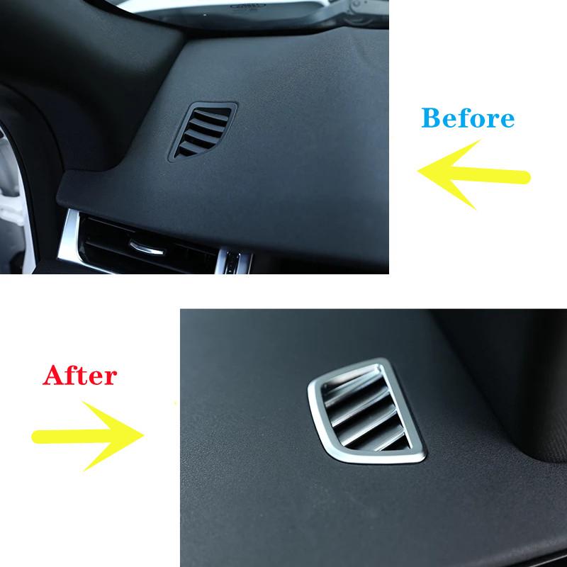 ABS Car Dashboard Air Conditioning Outlet Frame Decoration Cover Trim Fit For Land Rover Range Rover Evoque