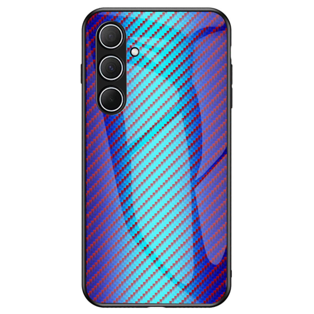 

Чехол для Samsung Galaxy A36 5G, закаленное стекло, противоударный чехол для телефона Blue Fiber