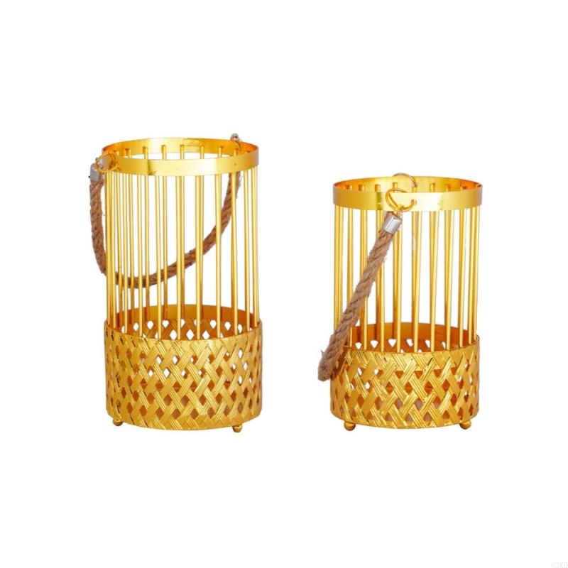 62KD 2Pcs Wedding Hangings Holder Centerpieces Hollow Out Iron Stand