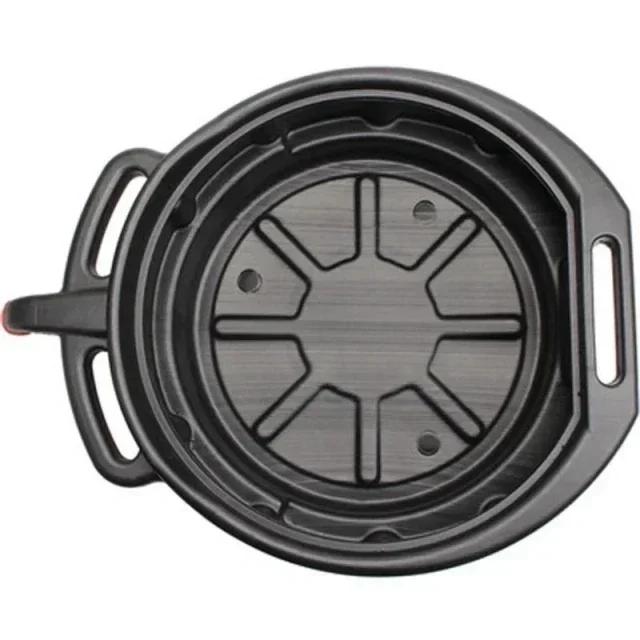 10L/15L Plastic Oil Drain Pan Wast Engine Oil Collector Tank Gearbox Oil Trip Tray for Repair Car Fuel Fluid Change Garage Tool
